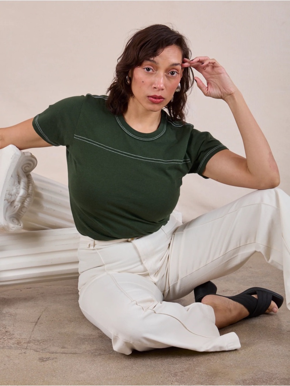 NWOT Big Bud Press Jr Varsity Tee - Swamp Green